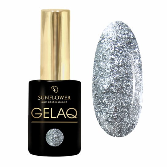 Gelaq, Platinum Silver 030 - Lakier Hybrydowy UV SUNFLOWER