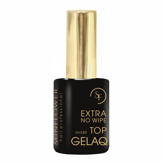 Gelaq, Top "No Wipe Extra"  - Lakier Hybrydowy UV SUNFLOWER