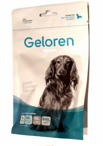 GELOREN Dog S-M żelki wspomagające stawy dla małych psów 180g (60szt) Contipro