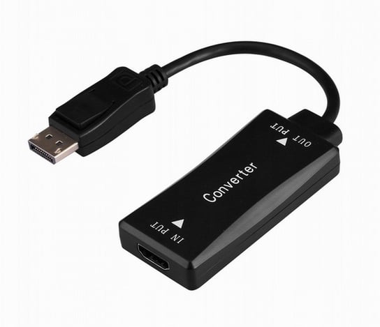 Gembird Kabel Aktywny Konwerter Sygnału Hdmi 4K Na Displayport 15Cm, Czarny Gembird