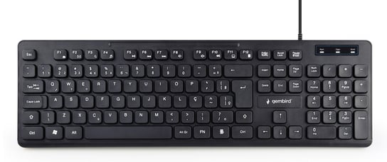 Gembird Multimedia Keyboard KB-MCH-04 USB Keyboard, Wired, US, Black Gembird
