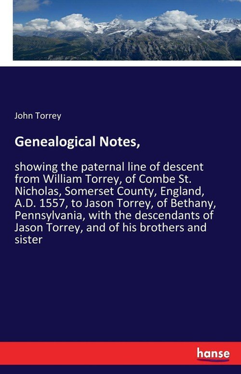 Genealogical Notes, Torrey John
