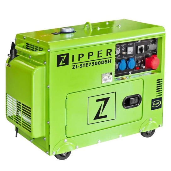 Generator Agregat Prądu AVR Diesel 6,5kW 230/400V prądotwórczy trójfazowy Zipper ZI-STE7500DSH ZIPPER