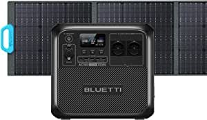 Generator energii słonecznej BLUETTI AC180 z panelem słonecznym PV200, akumulatorem LiFePO4 1152 Wh, przenośną elektrownią na kemping, podróże Bluetti