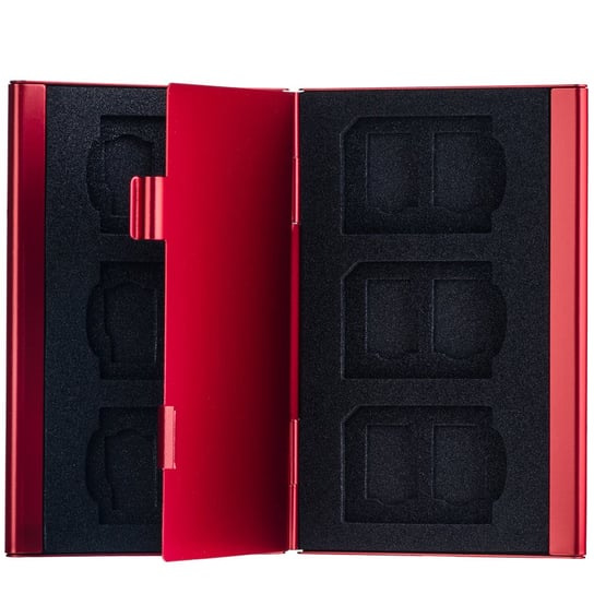 Genesis Gear pudełko ochronne na karty 6SD+12TF czerwone Genesis Gear