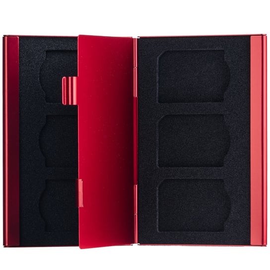 Genesis Gear pudełko ochronne na karty 6SD czerwone Genesis Gear