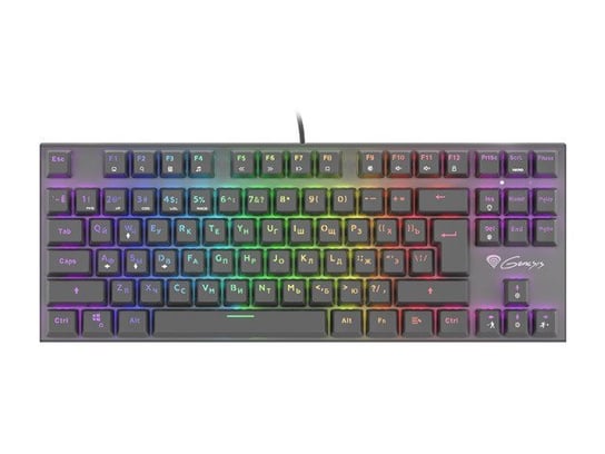 Genesis THOR 300 TKL RGB Gaming keyboard, RGB LED light, RU, Black, Wired Genesis