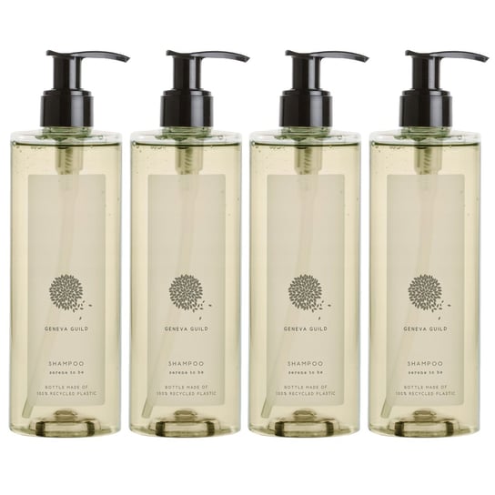 Geneva Guild Shampoo szampon do włosów z pompką -4x380ml Geneva