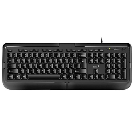 Genius KB-118, klawiatura CZ/SK, klasyczna, wodoodporny rodzaj przewodowa (USB), czarna Genius