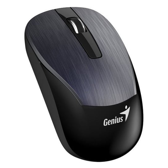 Genius Mysz Eco-8015, 1600Dpi, 2.4 [Ghz], Optyczna, 3Kl., Bezprzewodowa Usb, Czarna, Wbudowany Akumulator Genius