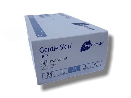 Gentle Skin, Rękawice Lateksowe, Białe, Rozmiar M, 100 Szt. mediTRADE24