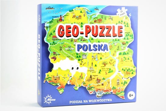 Geo-Puzzle Polska, gra edukacyjna, Abino Abino