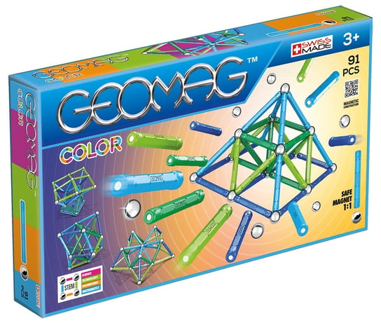Geomag Color, klocki magnetyczne GEO-263 Geomag