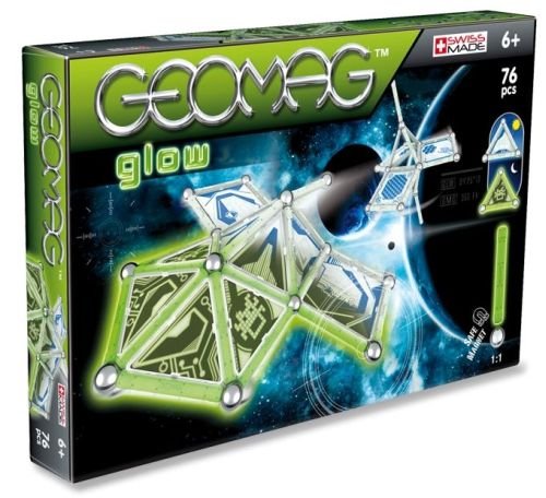 Geomag Kids Panels Glow, klocki magnetyczne Geomag