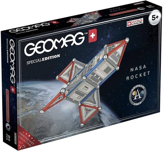 Geomag, klocki magnetyczne NASA Rakieta, 84el GEO810 Geomag