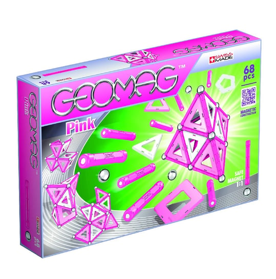 Geomag, klocki magnetyczne Pink Panels Geo-342 Geomag