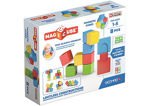 Geomag,  Magicube FullColor Recycled Try me 8 pcs, G062 Geomag