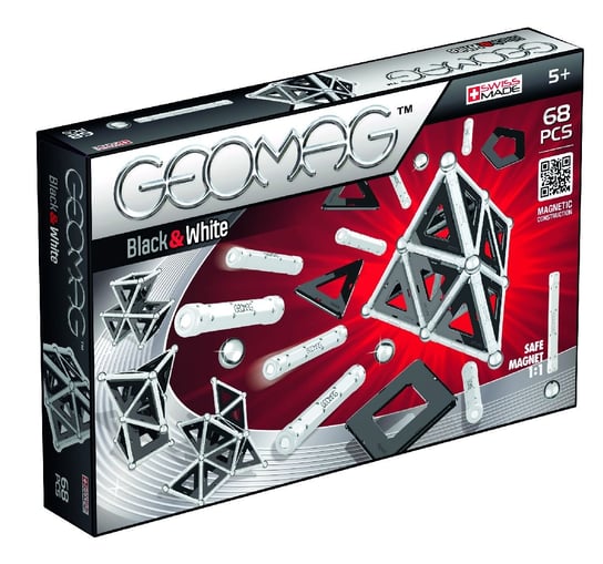 Geomag Panels Black&White, klocki Geo-012 Geomag