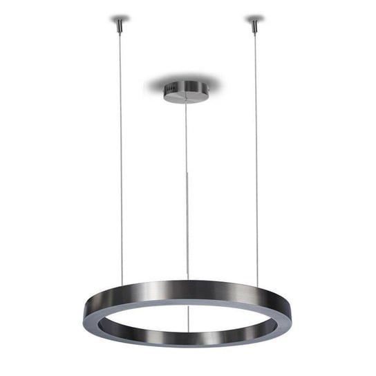 Geometryczna LAMPA wisząca CIRCLE KKST-8848-60 NIKIEL metalowa OPRAWA zwis LED 38W 3000K pierścień nikiel Step Into Design
