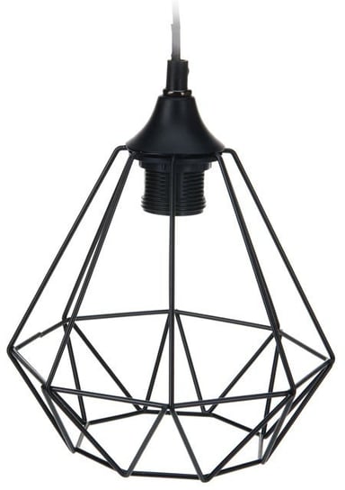 Geometryczna lampa wisząca, czarna, 19x25x100 cm 