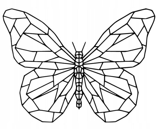Geometryczny Motyl Obraz Ażurowy Dekoracja 3D K123 Inna marka