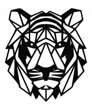 Geometryczny Tygrys Obraz Ażur Dekoracja 3D E136 Inna marka