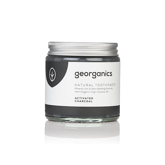 Georganics, mineralna pasta do zębów w słoiku Activated Charcoal, 60 ml Georganics
