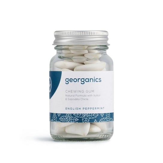 Georganics Naturalna guma do żucia English Peppermint - 30 sztuk GEORGANICS