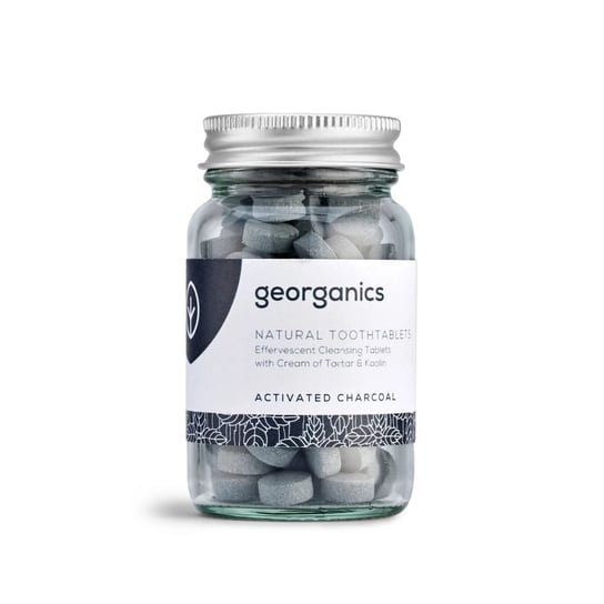 Georganics, naturalne tabletki do mycia zębów Activated Charcoal, 120 tabletek Georganics