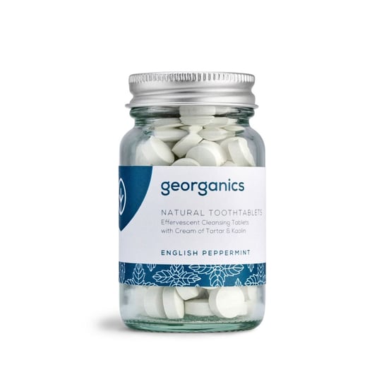 Georganics, naturalne tabletki do mycia zębów English Peppermint, 120 tabletek Georganics