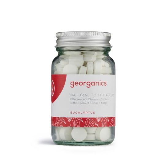Georganics, naturalne tabletki do mycia zębów Eucalyptus, 120 tabletek Georganics