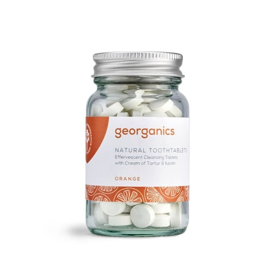 Georganics, naturalne tabletki do mycia zębów Orange, 120 tabletek Georganics