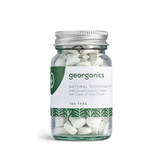 Georganics, naturalne tabletki do mycia zębów Tea Tree, 120 tabletek Georganics