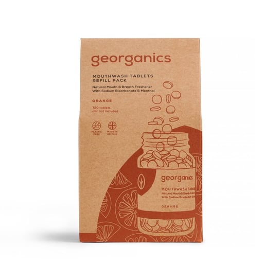 Georganics, naturalne tabletki do płukania jamy ustnej Orange, 720 tabletek Georganics