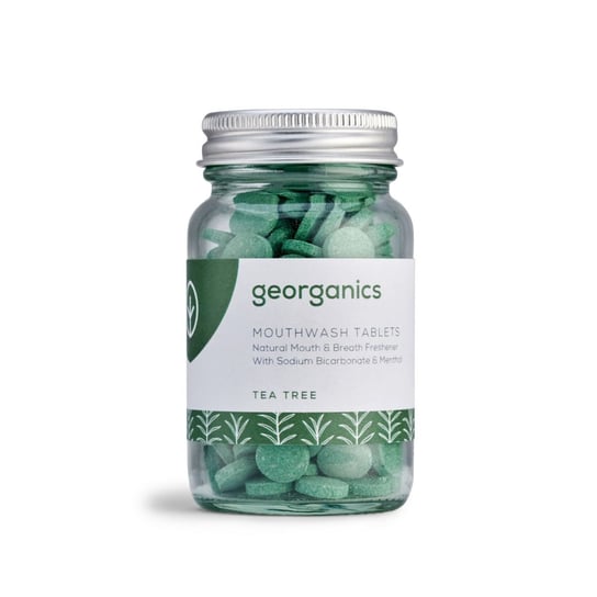 Georganics, naturalne tabletki do płukania jamy ustnej Tea Tree, 180 tabletek Georganics