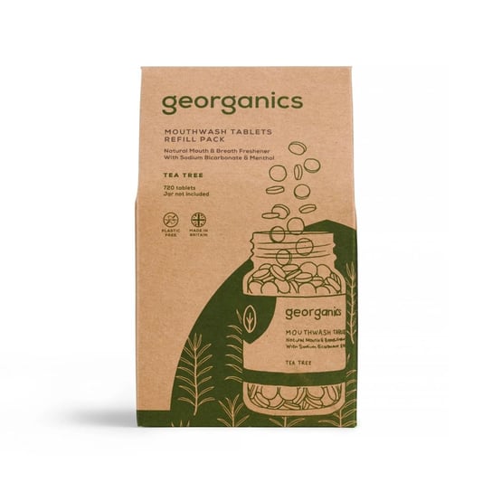Georganics, naturalne tabletki do płukania jamy ustnej Tea Tree, 720 tabletek Georganics