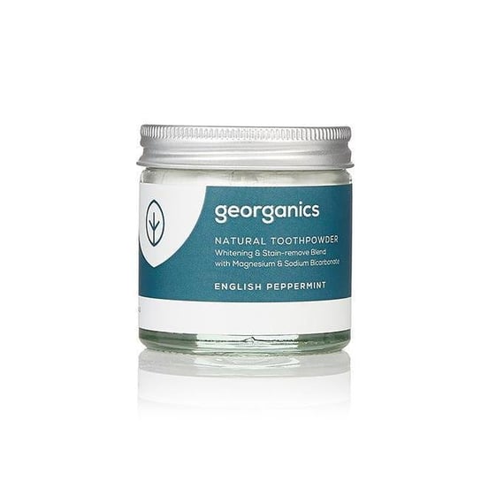 Georganics, proszek do czyszczenia zębów English Peppermint, 60 ml Georganics