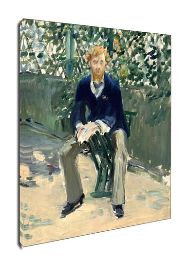 George Moore in the Artist&rsquo;s Garden, Edouard Manet - obraz na płótnie 60x80 cm Galeria Plakatu
