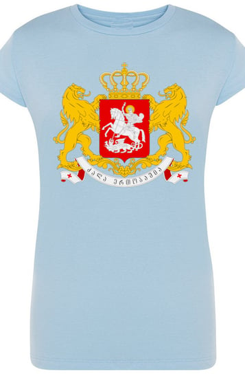 Georgia Gruzja T-Shirt Damski Herb Nadruk r.M Inna marka