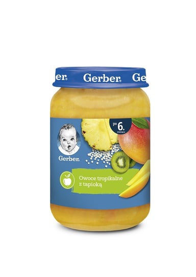 Gerber Deserek owoce tropikalne z tapioką dla niemowląt po 6 miesiącu 190 g Gerber