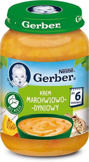 Gerber, Krem marchwiowo-dyniowy, 190 g Gerber