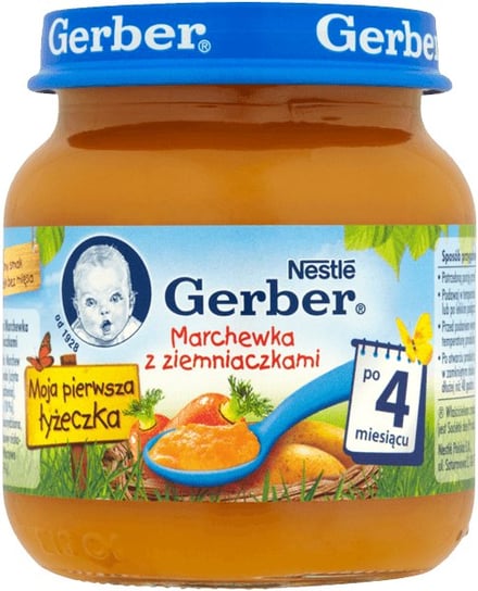 Gerber, Marchewka z ziemniaczkami, 125 g Gerber