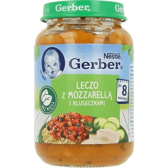 Gerber, Obiadek Leczo z mozzarellą i kluseczkami, 190 g Gerber