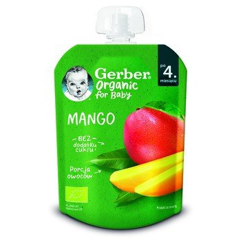 Gerber Organic Deserek w tubce mango po 4 miesiącu 80g Inny producent