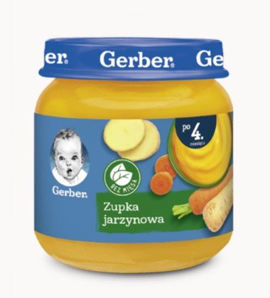 Gerber, Zupka jarzynowa dla niemowląt po 4 miesiącu, 125 g Gerber