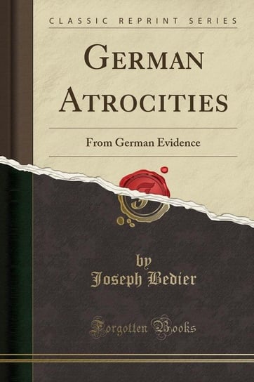 German Atrocities Bedier Joseph