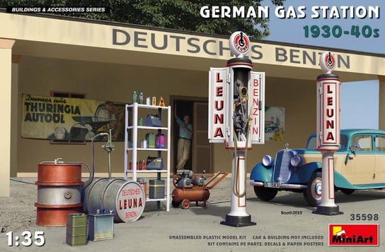 German Gas Station 1930-40s 1:35 MiniArt 35598 MiniArt