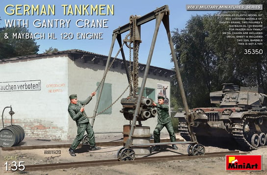 German Tankmen with Gantry Crane 1:35 MiniArt 35350 MiniArt