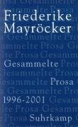 Gesammelte Prosa 5 Mayrocker Friederike