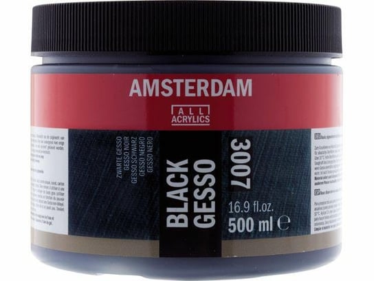 Gesso Czarny Podkład 500Ml Amsterdam Black 3007 Amsterdam